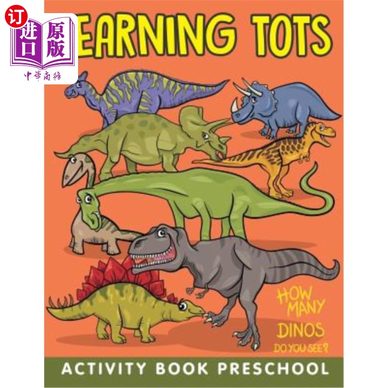海外直订Learning Tots: Activity Book Preschool 学前班：活动书