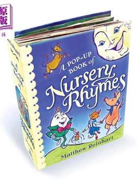 童谣 立体书 A Pop-Up Book of Nursery Rhymes 英文原版 儿童纸板书 经典童谣亲子绘本 进口童书 经典收藏立体书【中商原版】