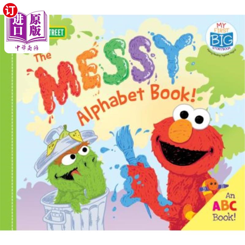 海外直订The Messy Alphabet Book!: An ABC Book! 乱七八糟的字母书一本ABC的书！