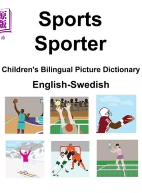 海外直订English-Swedish Sports / Sporter Children's Bilingual Picture Dictionary 英瑞体育/运动员儿童双语图片词典