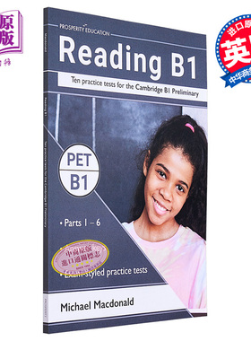 Reading B1 Ten practice tests Cambridge B1 Preliminary 阅读提升剑桥PET考试B1等级10套模拟测试练习2022【中商原版】