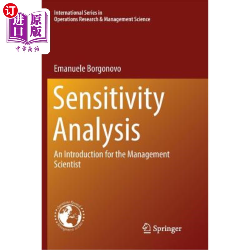 海外直订Sensitivity Analysis: An Introduction for the Management Scientist 敏感性分析:管理科学家导论