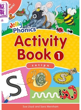 Jolly Phonics Activity Book 1 快乐自然拼读活动手册1 手写体英式英语 【中商原版】