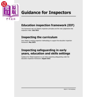 海外直订Guidance for Inspectors: Education inspection framework (EIF), Inspecting the cu
