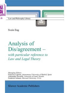 海外直订Analysis of Dis/Agreement - With Particular Reference to Law and Legal Theory 争议/协议分析——特别是法律和