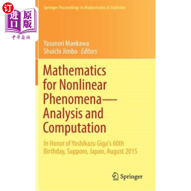 海外直订Mathematics for Nonlinear Phenomena -- Analysis and Computation: In Honor of Yos 非线性现象的数学——分析和