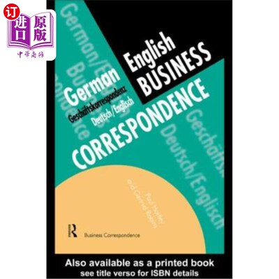 海外直订German/English Business Correspondence: Geschaftskorrespondenz Deutsch/Englisch 德语/英语商务信函：G