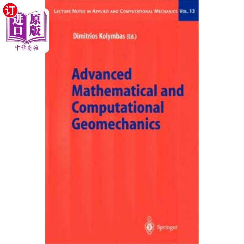 海外直订Advanced Mathematical and Computational Geomechanics 高级数学和计算地质力学