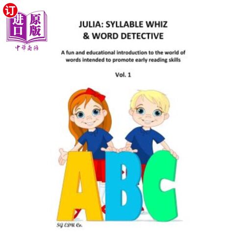 海外直订Julia: Syllable Whiz & Word Detective 朱莉娅：音节Whiz和单词Detective