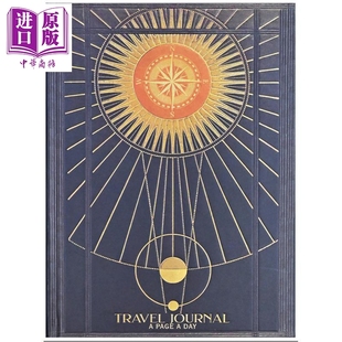 预售 旅行日记 每日一页 英文原版 Travel Journal Diary Notebook A Page a Day Peter Pauper Press Inc【中商原版】