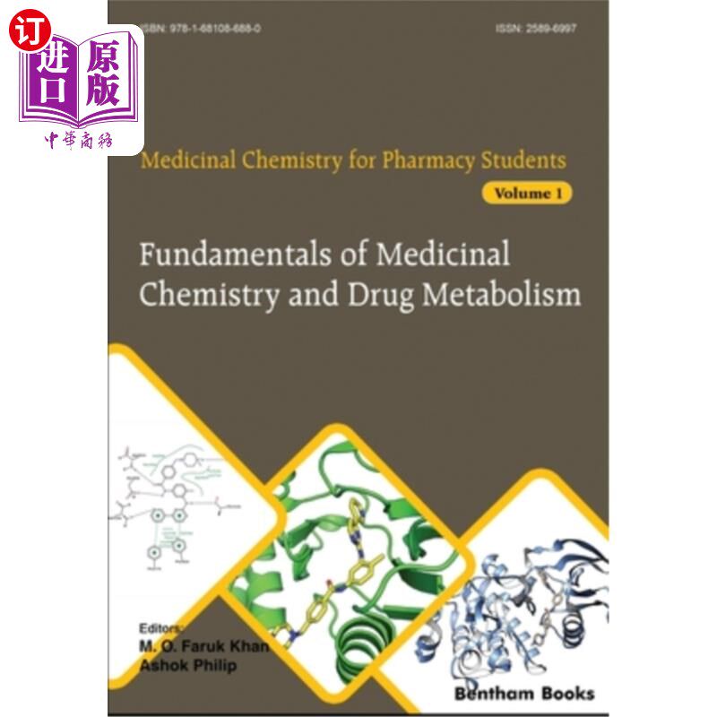海外直订医药图书Fundamentals of Medicinal Chemistry and Drug Metabolism 药物化学和药物代谢基础