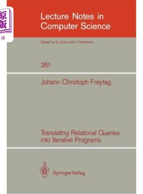 海外直订Translating Relational Queries Into Iterative Programs 将关系查询转换为迭代程序