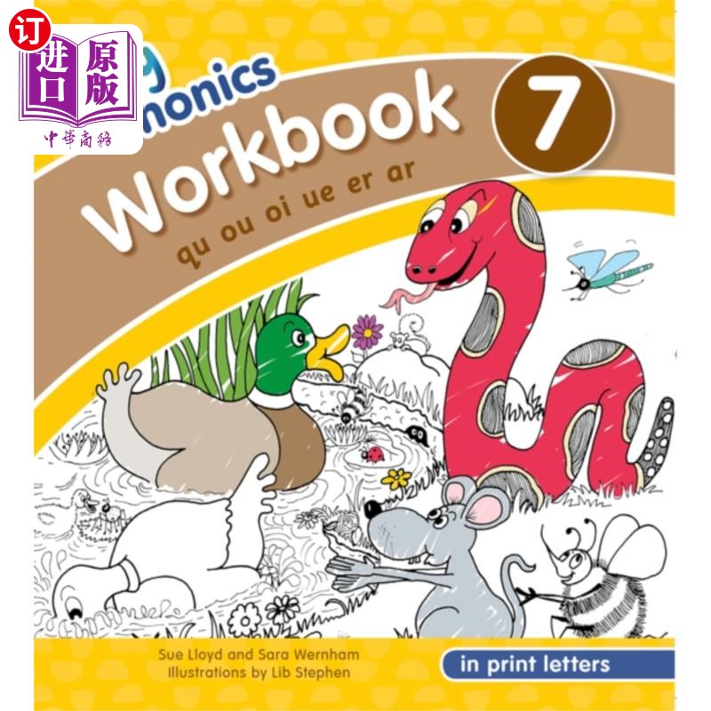 海外直订古英语 Jolly Phonics Workbook 7 Jolly Phonics练习册