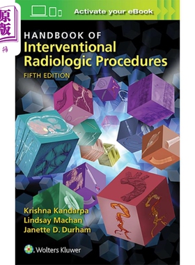 现货 介入放射学程序手册 第5版 英文原版 Krishna Kandarpa【中商原版】