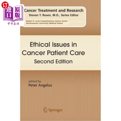 海外直订医药图书Ethical Issues in Cancer Patient Care 癌症患者护理中的伦理问题