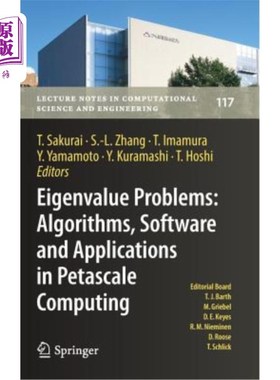 海外直订Eigenvalue Problems: Algorithms, Software and Applications in Petascale Computin 特征值问题：千兆计算中的算