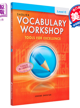 Vocabulary Workshop 2022 Student Grade 8 Level C 词汇工作坊学生书八年级 初中英语英文原版进口教材教辅书【中商原版】