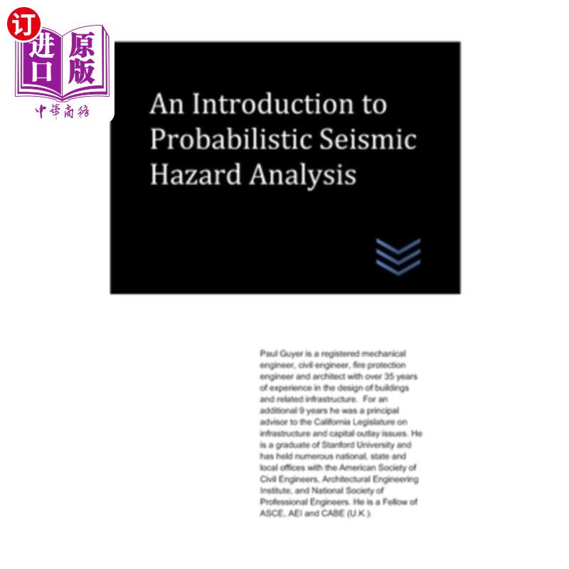 海外直订An Introduction to Probabilistic Seismic Hazard Analysis 概率地震危险性分析导论