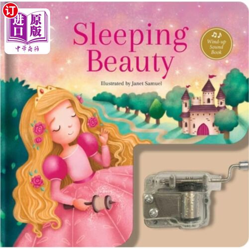 海外直订Sleeping Beauty: A Musical Book: Wind-Up Sound Book 睡美人：一本音乐书：发条有声书