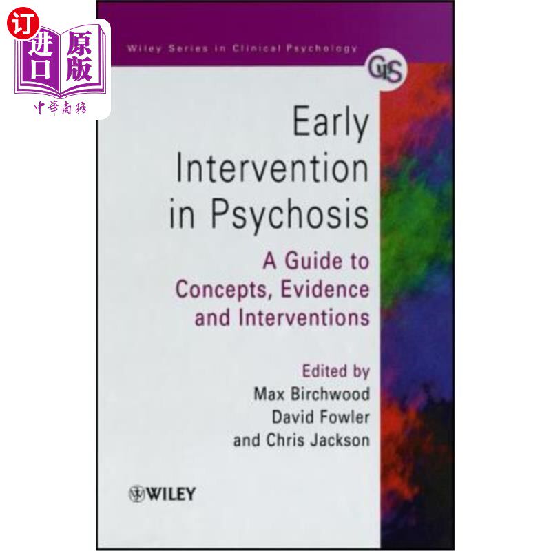 海外直订医药图书Early Intervention in Psychosis: A Guide to Concepts, Evidence and Interventions 精神病的早期干预:
