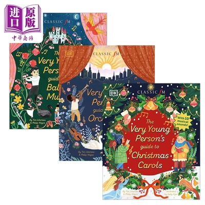 DK青少年古典音乐指南绘本发声书3册 The Very Young Persons Guide to Ballet Music Orchestra Christmas Carols【中商原版