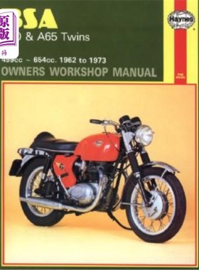 海外直订BSA A50 & A65 Twins Owners Workshop Manual: 499cc 654cc. 1962 to 1973 BSA A50和A65双胞胎车主车间手册：499cc