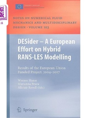 海外直订Desider - A European Effort on Hybrid Rans-Les Modelling: Results of the Europea Desider -欧
