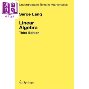 英文原版 Algebra Serge Lang 线性代数第3版 中商原版 Linear