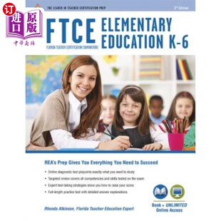 6图书 Elementary 在线 FTCE基础教育K Education Online 海外直订FTCE Book