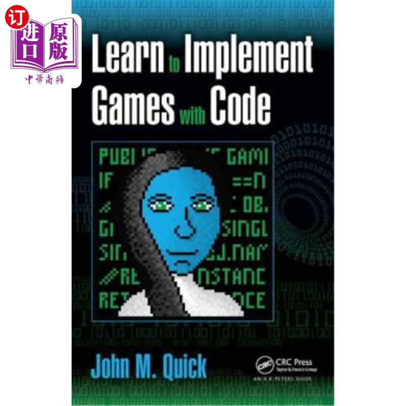 海外直订Learn to Implement Games with Code 学会用代码执行游戏