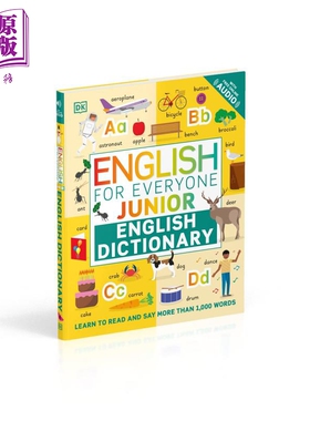 English for Everyone Junior English Dictionary DK人人学英语 每日英语字典 英文原版 儿童插图词汇字典图书【中商原版】