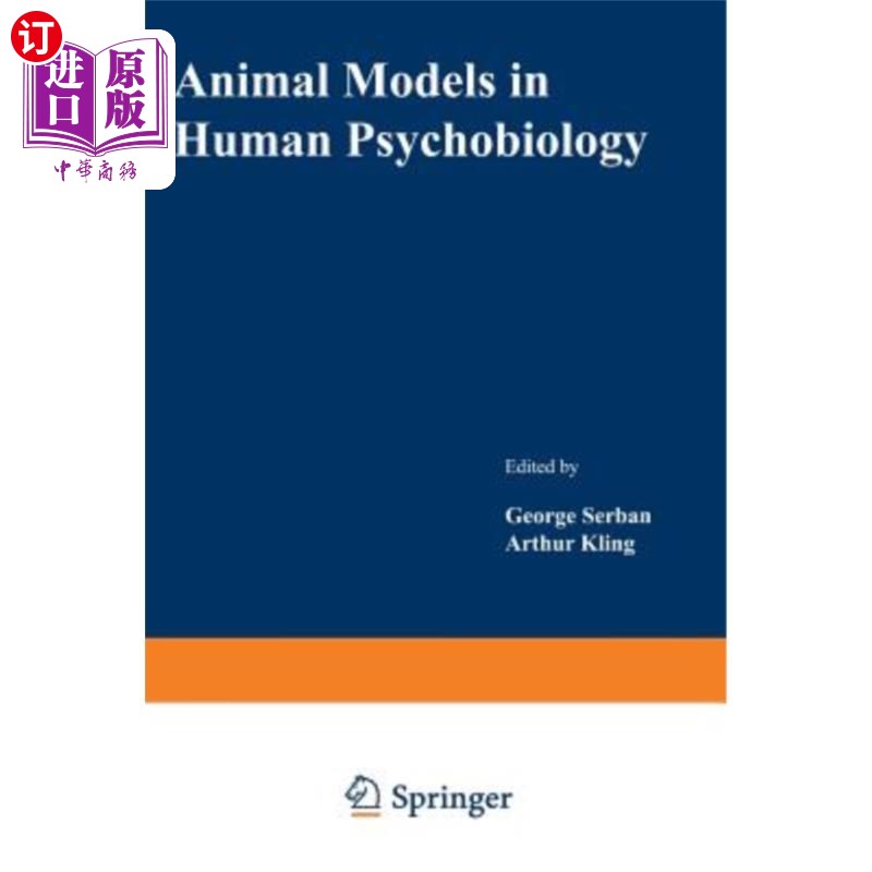 海外直订Animal Models in Human Psychobiology 人类心理生物学中的动物模型