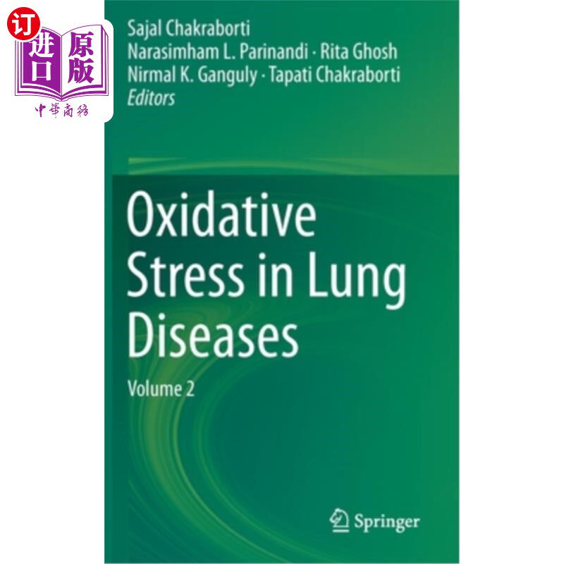 海外直订Oxidative Stress in Lung Diseases: Volume 2 肺部疾病中的氧化应激:第2卷