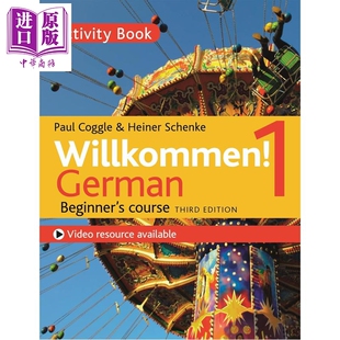 预售 Willkommen 1 Third edition German Beginner s course Activity book成人德语课程 Willkommen! 1 练习册【中商原版】