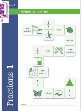 Fractions Decimals & Percentages 1 英国Schofield小学教辅 分数 小数和百分比1年级 英文原版幼小数学学习教辅【中商原版?