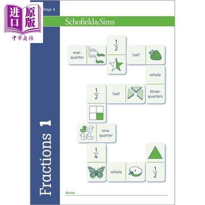 Fractions Decimals & Percentages 1 英国Schofield小学教辅 分数 小数和百分比1年级 英文原版幼小数学学习教辅【中商原版?