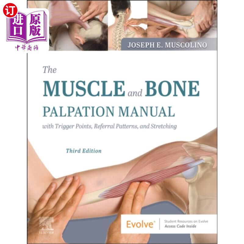 海外直订医药图书Muscle and Bone Palpation Manual with Trigger Po... 肌肉和骨骼触诊手册与触发点，转诊模式和拉伸