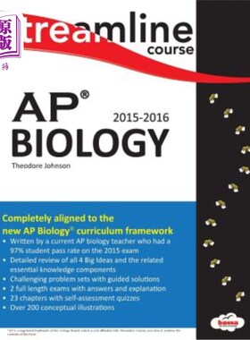 海外直订Streamline AP Biology: Color 流线型AP生物学:彩色