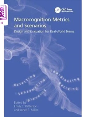 海外直订Macrocognition Metrics and Scenarios 宏观认知指标和情景
