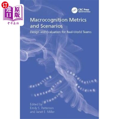 海外直订Macrocognition Metrics and Scenarios 宏观认知指标和情景