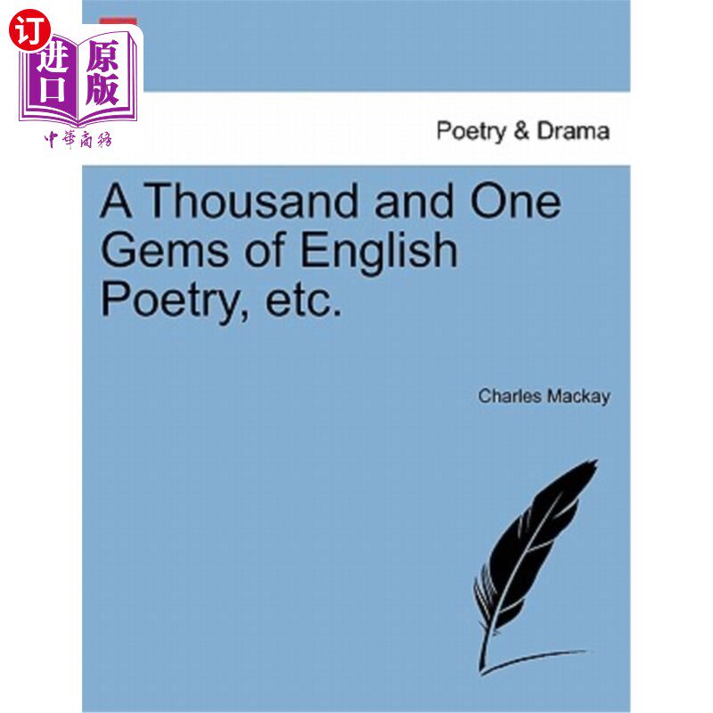 海外直订A Thousand and One Gems of English Poetry, etc. 千姿百态的英语诗歌等。