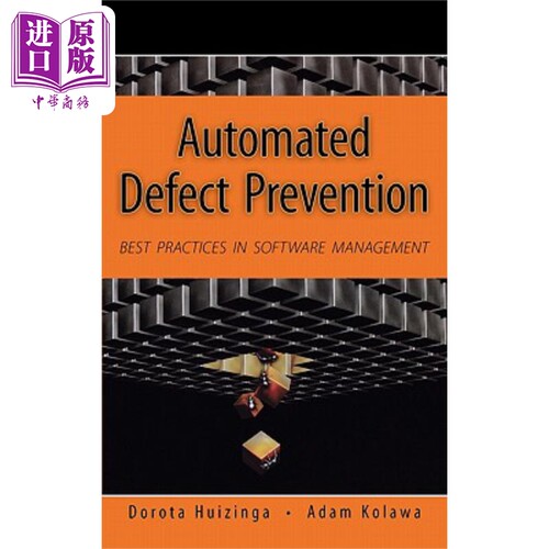 现货 自动软件检测预防 项目与过程管理实用途径 Automated Defect Prevention 英文原版 Dorota Huizinga【中商原版】