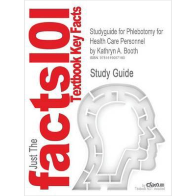 现货 Studyguide for Phlebotomy for Health Care Personnel 英文原版 卫生保健人员静脉切开术研究指南 Cram101【中商原版】