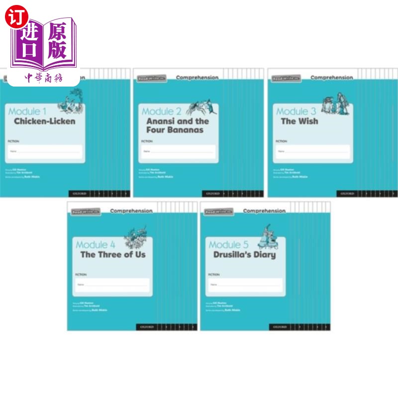 海外直订Read Write Inc. Comprehension: Modules 1-5 Class... 阅读写公司。理解:模块1-5类包50个(每个标题10个)