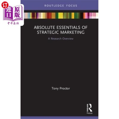 海外直订Absolute Essentials of Strategic Marketing 战略营销的绝对要素