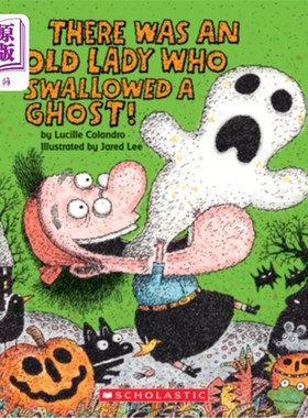 海外直订There Was an Old Lady Who Swallowed a Ghost!: A Board Book 有一个老妇人吞下了一个鬼魂!:纸板书