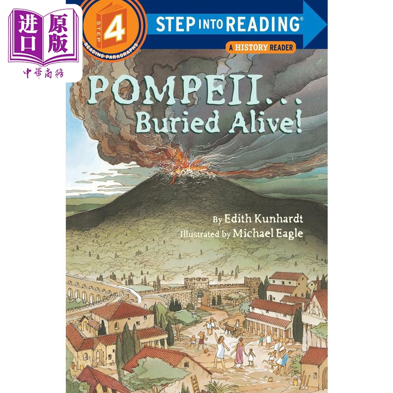 Step into Reading Step 4 Pompeii Buried Alive! 兰登阅读进阶4：假如庞贝还在！百科 英文原版 儿童绘本 分级阅读【中商原 书籍/杂志/报纸 儿童读物原版书 原图主图