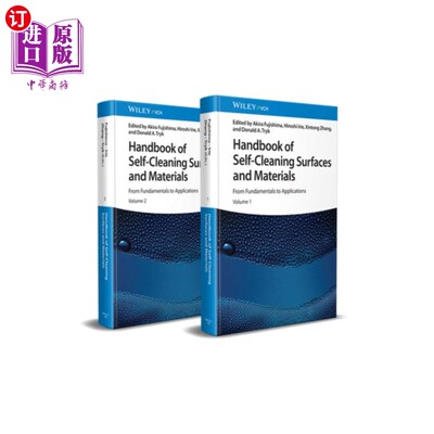 海外直订Handbook of Self-Cleaning Surfaces and Materials: From Fundamentals to Applicati 手册的自清洁表面和材料:从