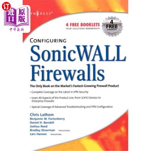 海外直订Configuring Sonicwall Firewalls 配置Sonicwall防火墙