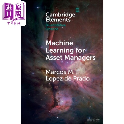 马科斯 M 洛佩斯 德普拉多 面向资产管理者的机器学习 Machine Learning for Asset Managers 英文原版【中商原版】